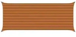vidaXL Sonnensegel Orange und Braun 6 x 2,5 m 100 % Polyester Oxford
