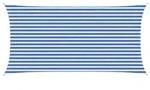 vidaXL Sonnensegel Blau und Wei&szlig; 2,5 x 4,5 m HDPE