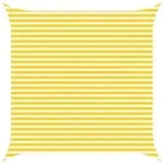 vidaXL Sonnensegel Gelb und Wei&szlig; 4 x 4 m 100 % Polyester Oxford