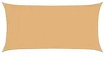 vidaXL Sonnensegel Sand 2,5 x 6 m HDPE