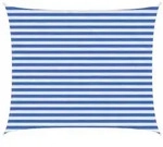 vidaXL Sonnensegel Blau und Wei&szlig; 2,5 x 3,5 m HDPE