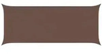vidaXL Sonnensegel Braun 6 x 2,5 m 100 % Polyester Oxford