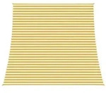 vidaXL Sonnensegel Gelb und Wei&szlig; 4 / 5 x 4 m HDPE