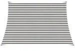 vidaXL Sonnensegel Hellgrau und Wei&szlig; 3 / 4 x 3 m HDPE