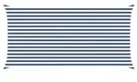 vidaXL Sonnensegel Blau und Wei&szlig; 5 x 2,5 m 100 % Polyester Oxford