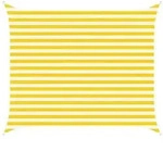 vidaXL Sonnensegel Gelb und Wei&szlig; 2,5 x 3 m 100 % Polyester Oxford