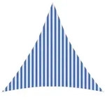 vidaXL Sonnensegel Blau und Wei&szlig; 3,6 x 3,6 x 3,6 m HDPE