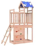 vidaXL Spielturm Braun 110,5 x 52,5 x 215 cm Massives Douglasienholz