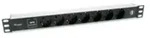 Equip 333315 Stromverteilereinheit (PDU) 7 AC-Ausg&auml;nge 1U Schwarz, Silber