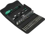 "Wera 8100 SA 14 Zyklop Comfort Knarrensatz Umschalthebel 1/4"-Antrieb metrisch"