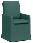 vidaXL Esszimmerst&uuml;hle 2 pcs Dunkelgr&uuml;n 57 x 67 x 98 cm Stoff