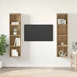 vidaXL TV-Schrankset 2 pcs Braun 37 x 37 x 142,5 cm Holzwerkstoff