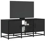 vidaXL TV-Schrank Schwarz 100x35x41 cm Holzwerkstoff und Metall