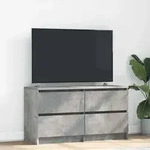 vidaXL TV-Schrank Betongrau 100x35x54 cm Holzwerkstoff