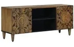 vidaXL TV-Schr&auml;nk Braun 105 x 33,5 x 46 cm Massivholz Mango