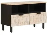 vidaXL TV-Schr&auml;nk Wei&szlig;e gewaschene Oberfl&auml;che 70 x 33 x 46 cm