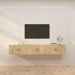vidaXL TV-Wandschr&auml;nke 3 Stk. Sonoma-Eiche 80x34,5x40 cm
