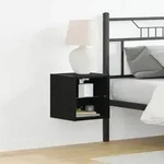 vidaXL LED TV-Schrank 2 Stk. Schwarz Eiche 30x28,5x30 cm Holzwerkstoff