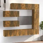 vidaXL 7-tlg. TV-Schrank-Set R&auml;uchereiche Holzwerkstoff