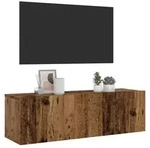 vidaXL TV-Wandschrank Altholz-Optik 100x30x30 cm Holzwerkstoff