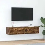 vidaXL TV-Schr&auml;nke 2 Stk. R&auml;uchereiche 60x31x25,5 cm Holzwerkstoff