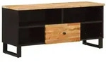 vidaXL TV-Schr&auml;nk mit Regal Braun 100 x 33 x 46 cm Massivholz Mango