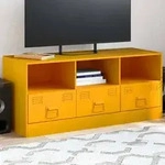 vidaXL TV-Schrank Senfgelb 99x39x44 cm Stahl