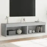 vidaXL TV-Schr&auml;nke mit LED-Leuchten 2 Stk. Betongrau 60x30x30 cm
