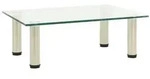 vidaXL TV-Tisch 40x35x17 cm Transparentes Hartglas