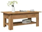 vidaXL Couchtisch Artisan-Eiche 102x55x42 cm Holzwerkstoff