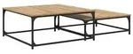 vidaXL Couchtisch 2 pcs Artisan-Eiche Holzwerkstoff