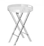 VEVOR Acryl-Klapptisch mit Tablett _40 x 58 cm, Acryl-Beistelltisch mit...