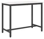 vidaXL Tisch Wei&szlig; 100 x 50 x 77 cm Ingenieure Holz und Stahl