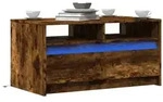 vidaXL LED-Couchtisch R&auml;uchereiche Holzwerkstoff