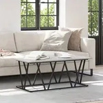 vidaXL Grau Sonoma Couchtisch 100x50x40 cm Aus Holzwerkstoff und Metall