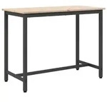 vidaXL Tisch Natur 100 x 50 x 77 cm Ingenieure Holz und Stahl