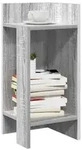 vidaXL Beistelltisch mit Ablage Grau Sonoma 25,5x27x60 cm