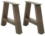 vidaXL Couchtischbeine A-Form 2 Stk. 30x(30-31) cm Stahl