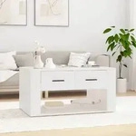 vidaXL Couchtisch Wei&szlig; 80x50x40 cm Holzwerkstoff