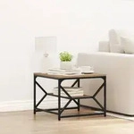 vidaXL Couchtisch mit Ablage Artisan Eiche 51x50x40 cm Holzwerkstoff