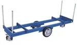 Langmaterialwagen mit 4 Rungen - Au&szlig;enma&szlig;e: 2.500 x 760 x 1.030 - mm (B/T/H)