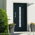 vidaXL Haust&uuml;r Aluminium und PVC Anthrazit 100x210 cm