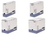 Fellowes BANKERS BOX SYSTEM Archiv-Schachtel, blau (B)200mm aus 100% recyceltem
