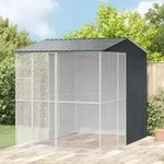 vidaXL Voliere Anthrazit 215x310x247 cm Stahl