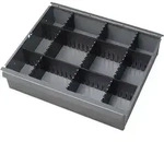 Schubladenunterteilungsmaterial Front-H.65mm 5 Steckleisten