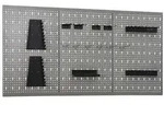 vidaXL Werkzeugwand 3 Stk. 40&times;58 cm Stahl