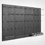VEVOR Werkzeugwand, 61 x 30 cm, 4er-Set, robuster Stecktafel-Wand-Organizer mit