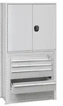 Schubladenschrank 22615 200x100x50cm lichtgrau
