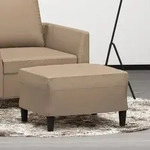 vidaXL Fu&szlig;hocker Cappuccino-Braun 60x50x41 cm Kunstleder