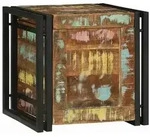 vidaXL Aufbewahrungsbox mit Speicher 40 x 40 x 40 cm Massivholz Akazie